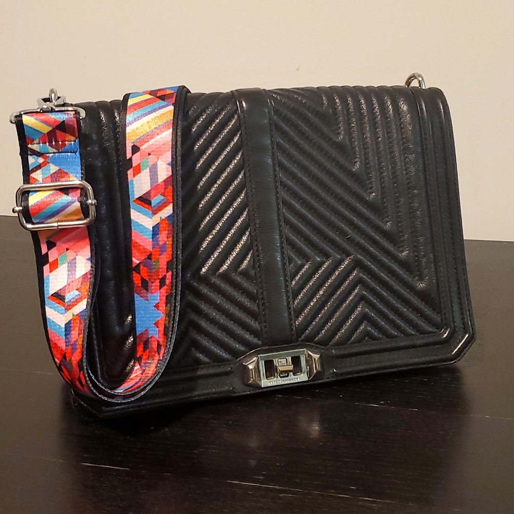 RARE Rebecca Minkoff Geo Love Quilted Handbag